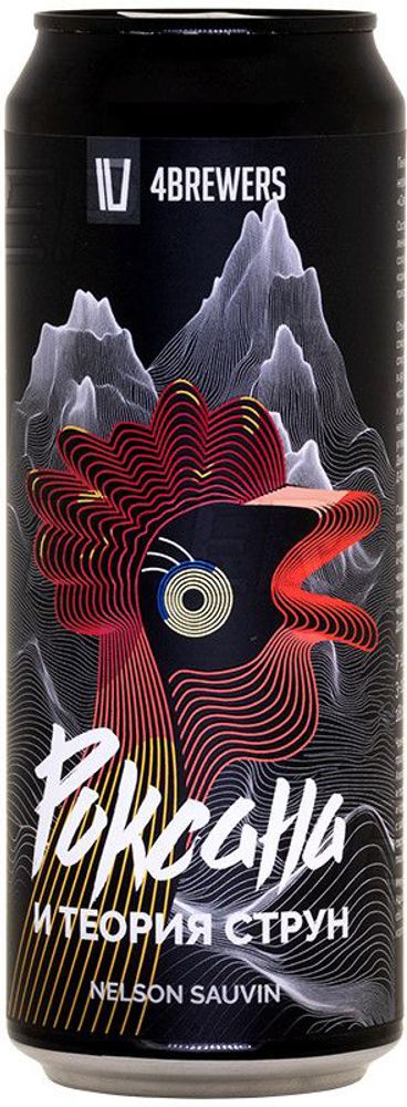 Пиво Четыре Пивовара Роксана И Теория Струн / 4 Brewers Roksana I Teoriya Strun 0.45 - банка