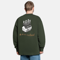 Лонгслив Haided SERVE COLD RLXD FIRM LS TEE, Темно-оливковый