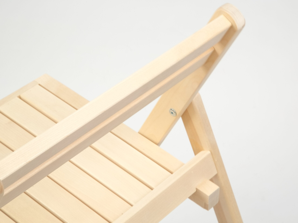 Складной стул Zip-mebel Даччи натур неокрашенный шлифованный
