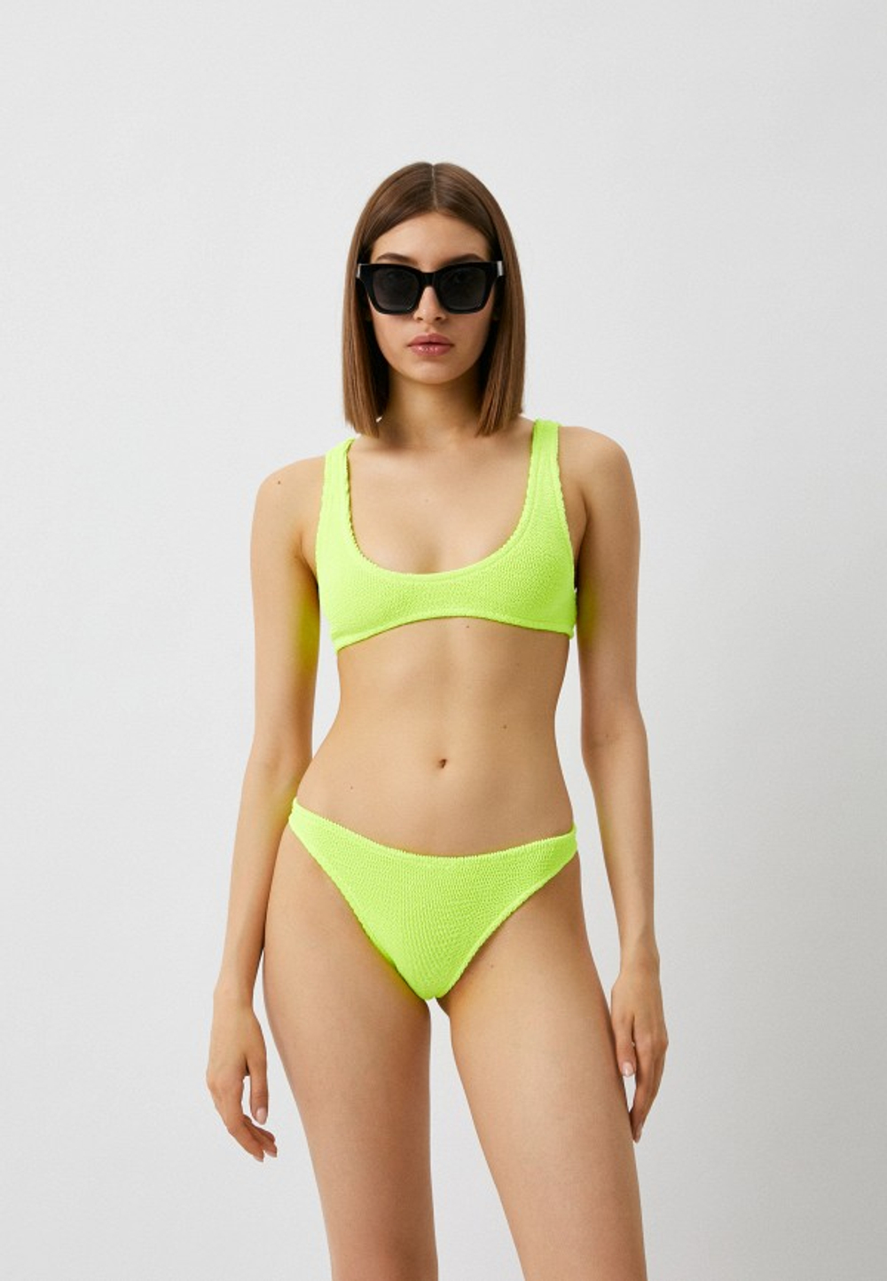 Купальник жен. MC Saint Barth NAOMI/BEA лимонный рубчик