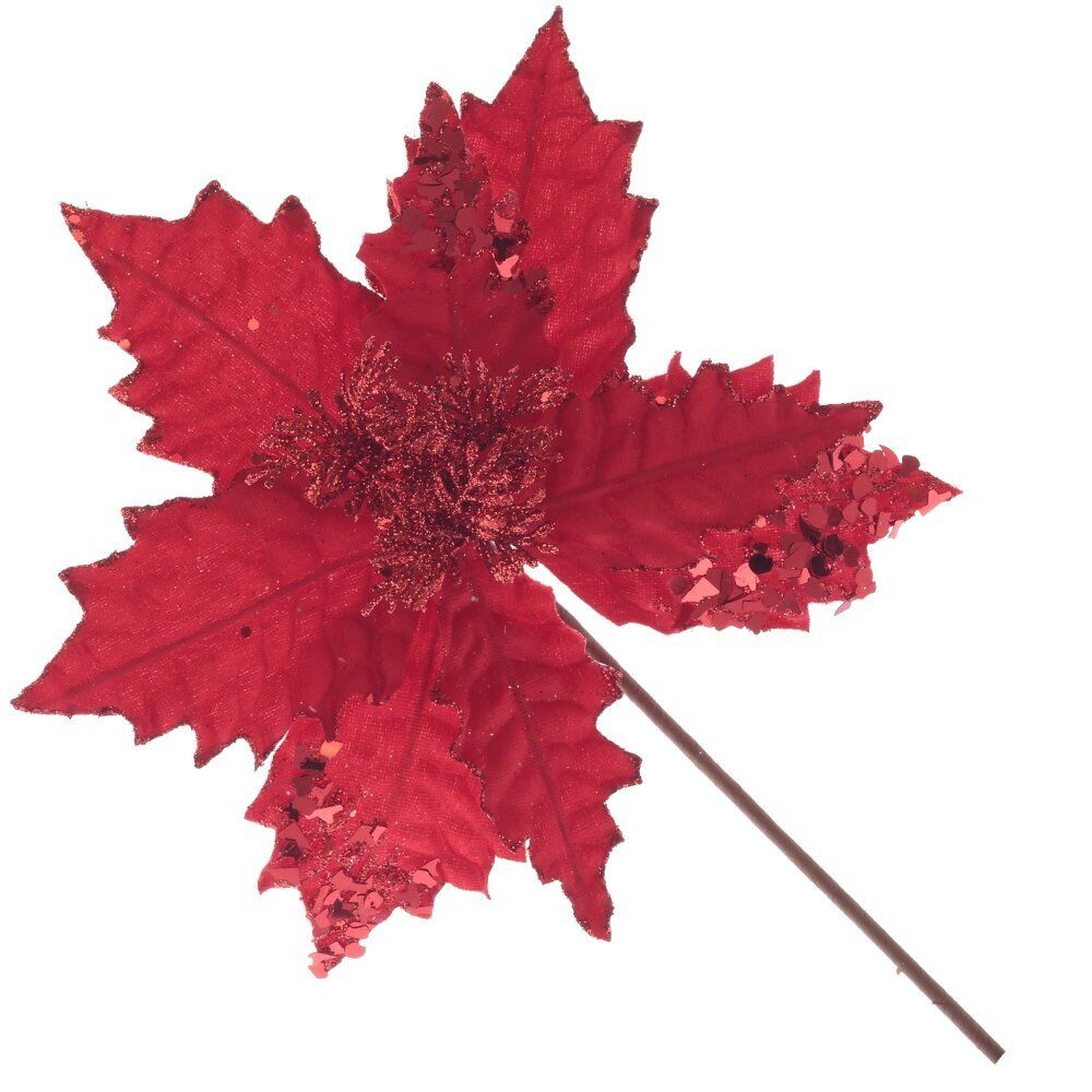 GAEM Цветок искусственный "Пуансеттия", L25 W25 H40 см