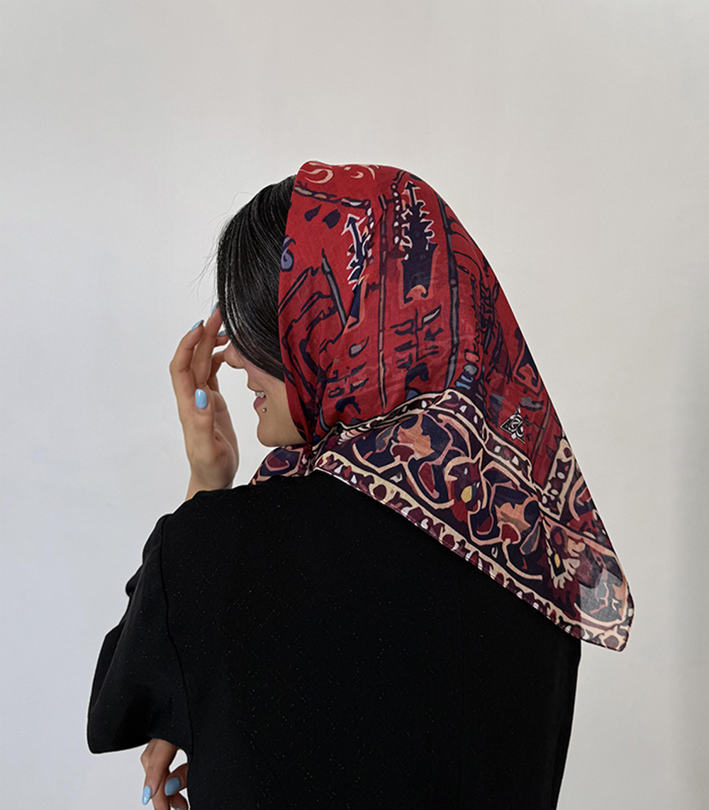 Иранский платок Narenji Dardah Dadi 70 х 70 Иран 80620389