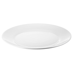 IKEA OFTAST  (ИКЕА ОФТАСТ)  -  Тарелка, белая, 25 см