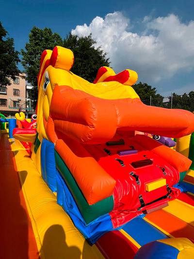 Коммерческий надувной батут «Тропикана макси 2», 15*8*6 м