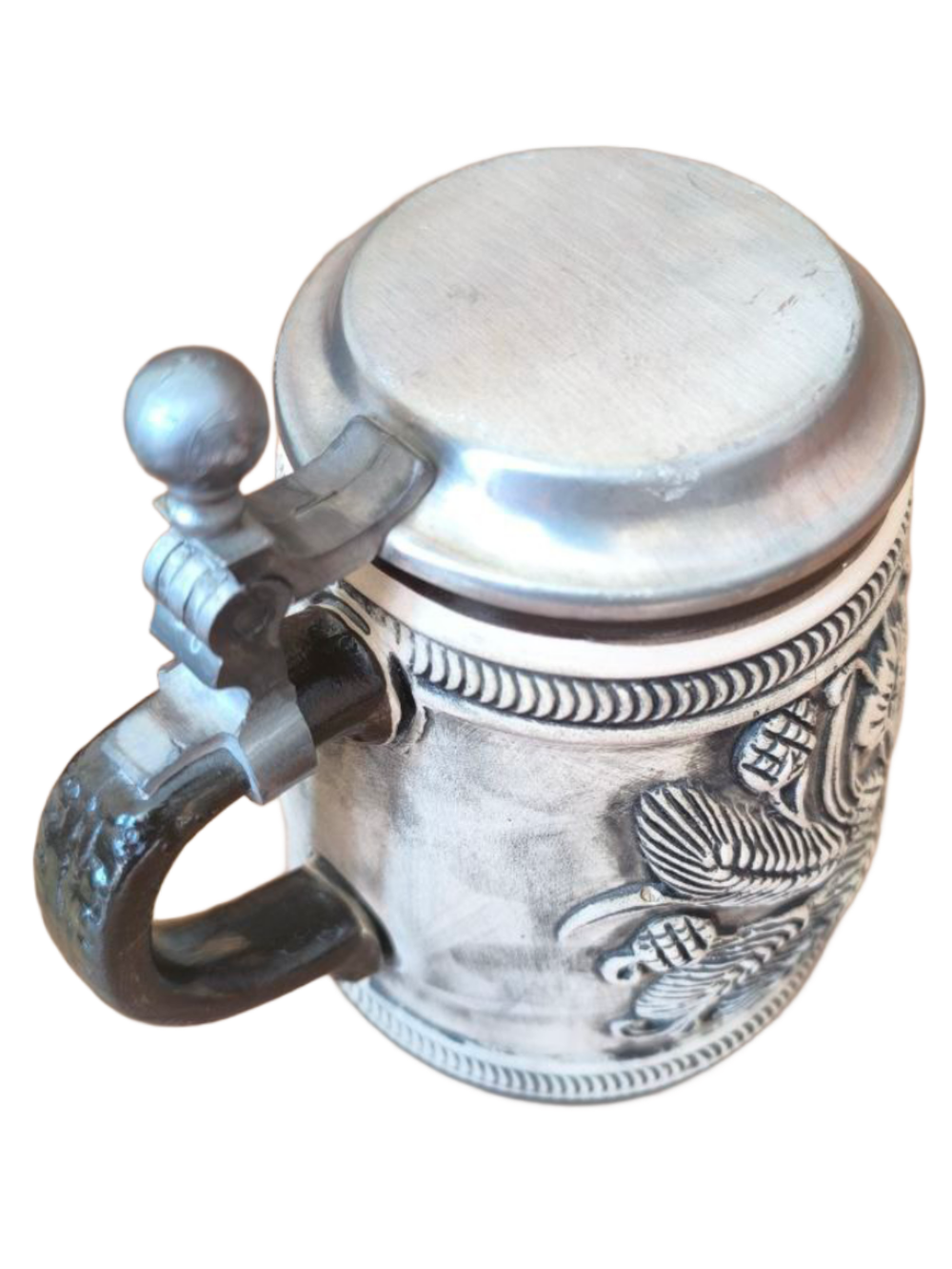 Кружка пивная (керамика с оловянной крышкой) Германия