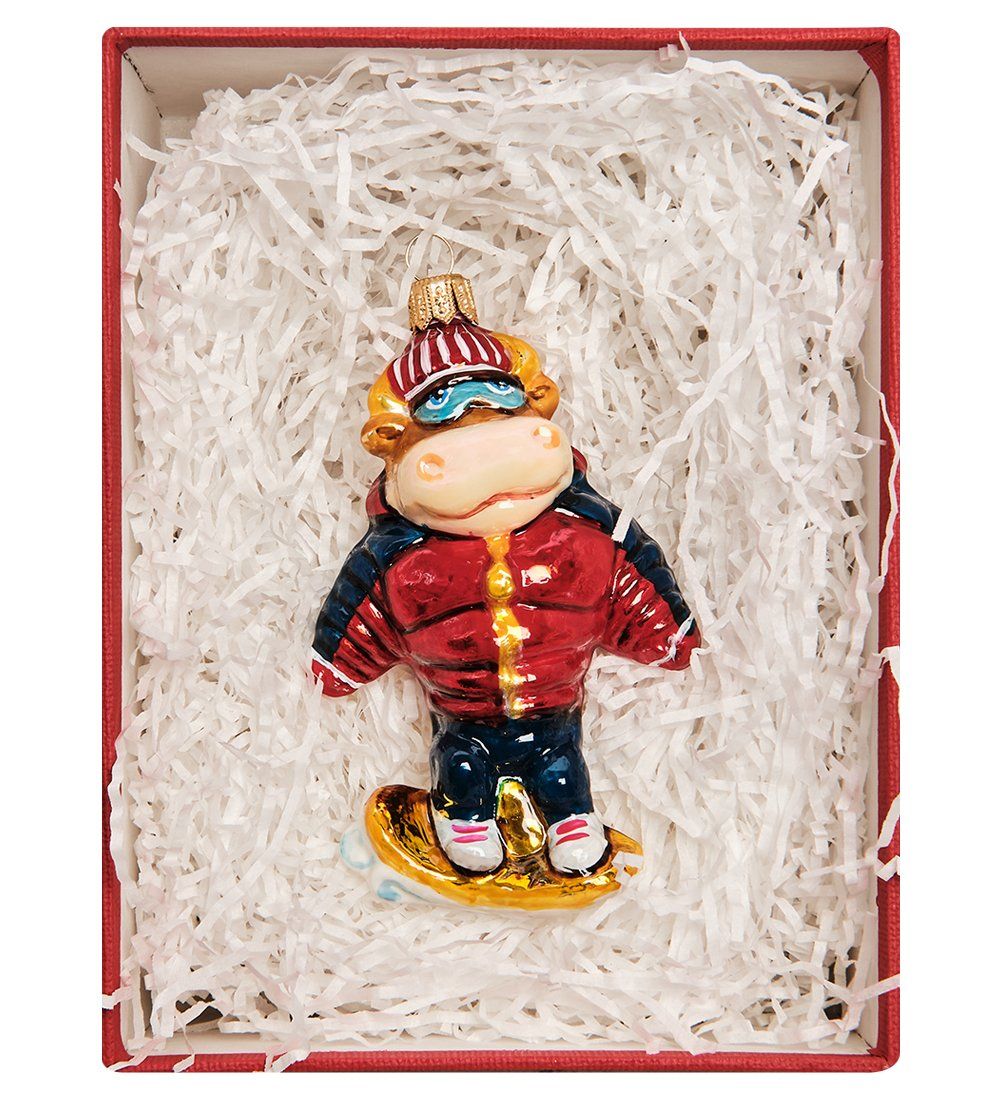 БФ-930 Фигурка подвесная «Бык сноубордист»