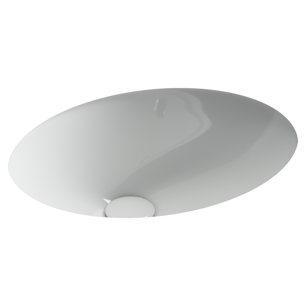 Раковина встраиваемая снизу Ceramicanova Era 465x380x190 мм, с отверстием слива - перелива, белый, арт.CN15005