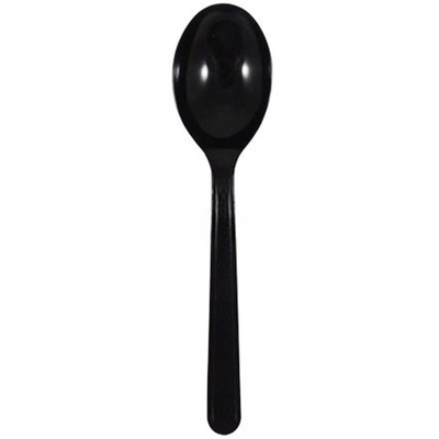 Ложка одноразовая 170 мм столовая ЛЮКС черная (Элпак) (100/2000 шт.)