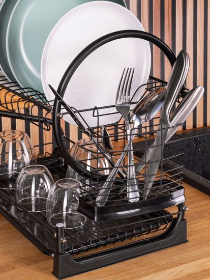 Сушилка для посуды двухъярусная Kamille KM 0762C
