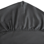 Простыня на резинке из сатина темно-серого цвета из коллекции wild, 180х200х30 см