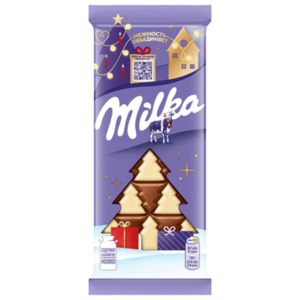 Шоколад молочный Milka Ёлочка 73 гр