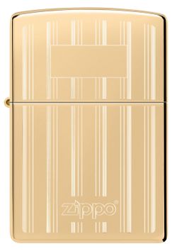 Зажигалка Zippo Classic с покрытием High Polish Brass золотистая (46011)