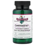 Vitanica, CandidaStat®, добавка для поддержки баланса дрожжей, 60 веганских капсул