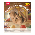 Конструктор из картона. Объёмная игрушка "Игривый котёнок" (Lori)