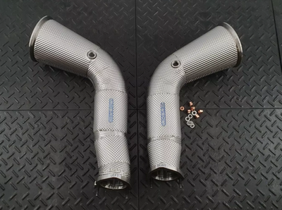 RedStar Exhaust Приемные трубы (Downpipes) без катализаторов с термозащитой Audi RS6 (C8) / RS7 (C8)