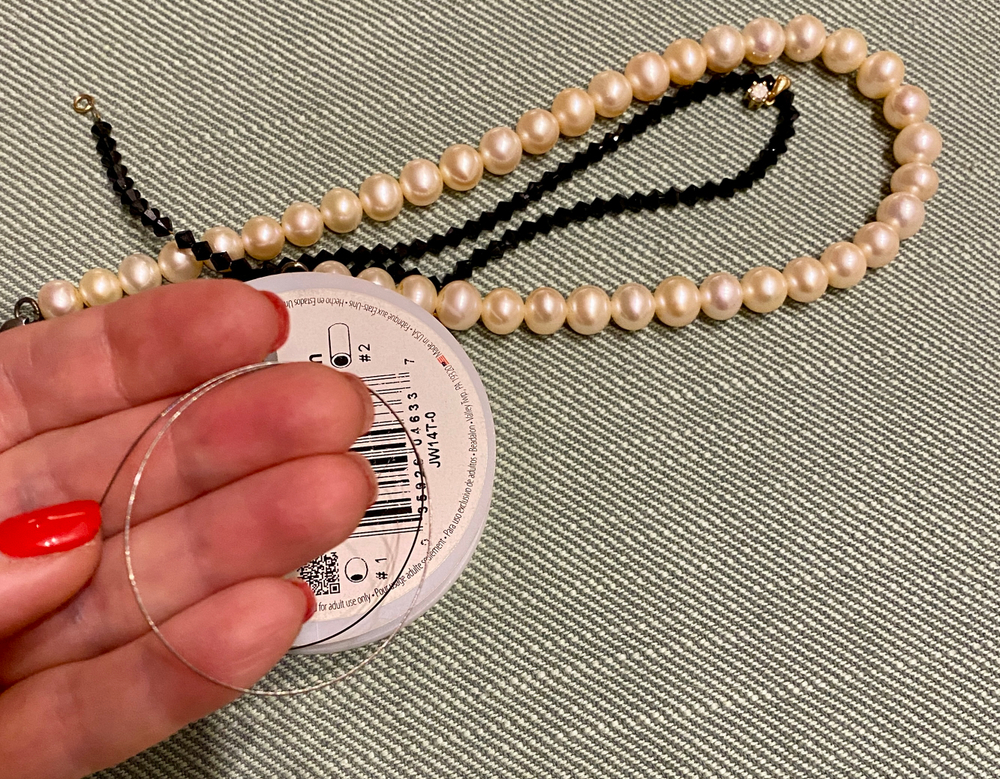 Проволока для нанизания бусин (сатиновая нить, ланка) 1 боб-9,2 м США