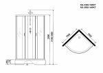 Душевая кабина Niagara Classic NG-3302-14BKT 100х100