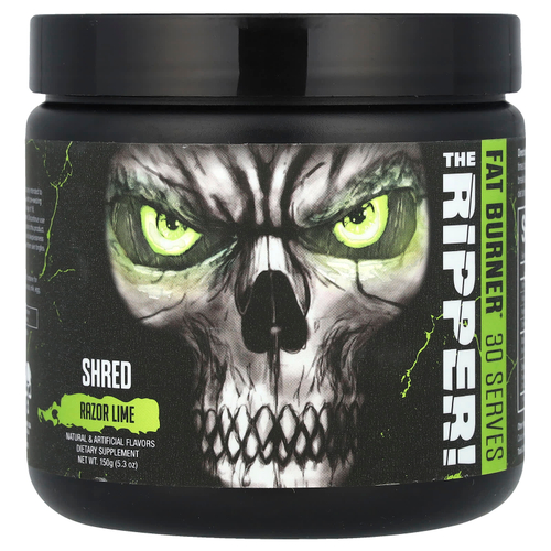 JNX Sports, The Ripped, сжигатель жира, лайм, 150 г (5,3 унции)