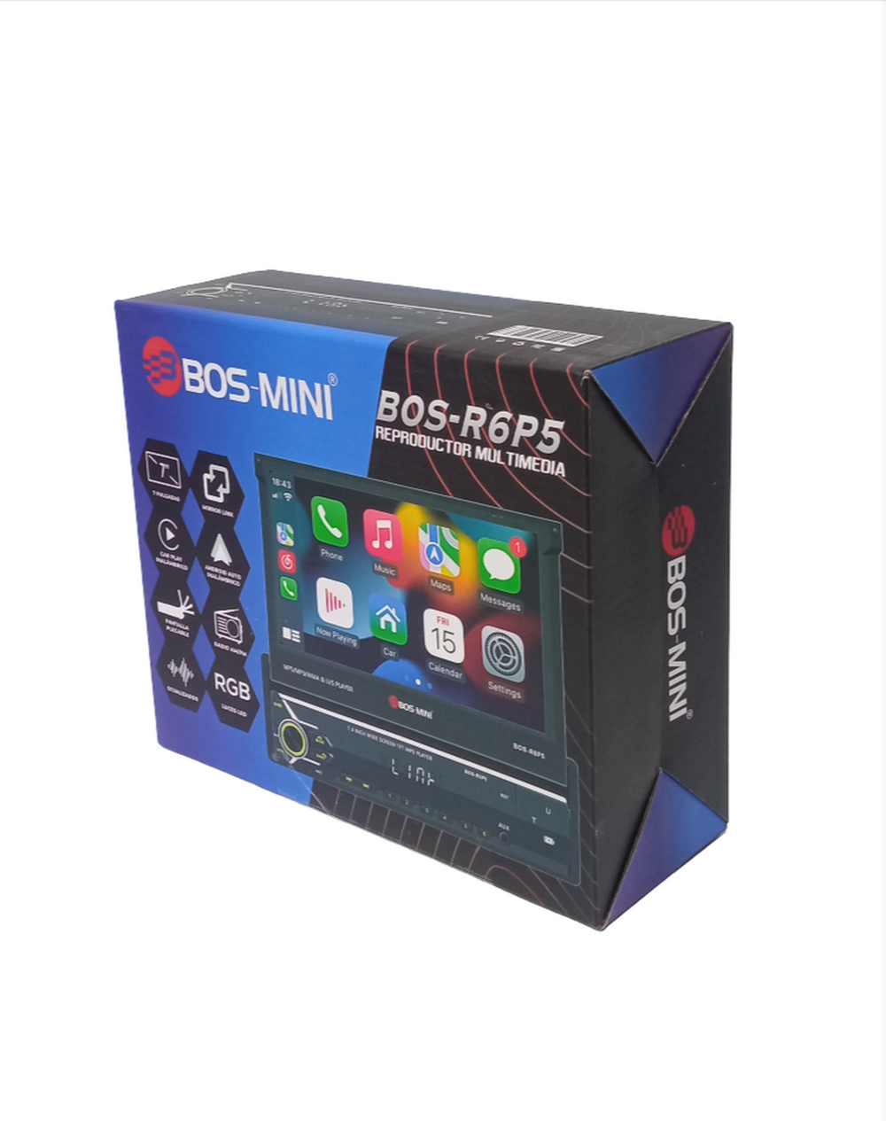 Автомагнитола с выездным экраном 7" MP5/MP3/WMA Player Bos-mini R6P5