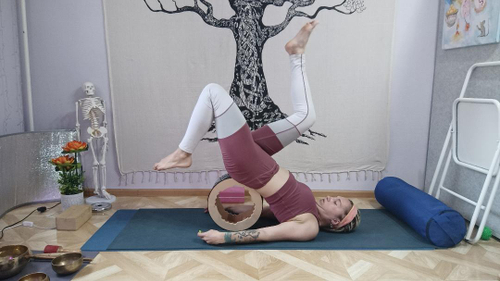 Йога колесо Mandala Grey