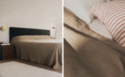Zara Home покрывало из льна, светло-бежевый · 1170/006