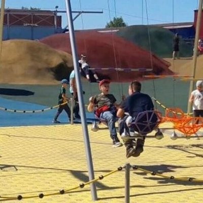 Качели парные сдвоенные высотой 300 см