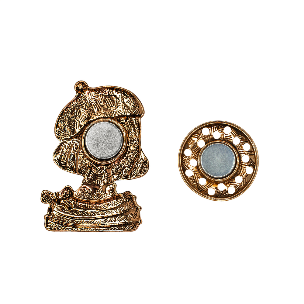 Брошь Shadore Девочка в берете XZ1479.16 G/G