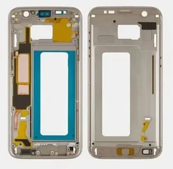 Средняя часть корпуса для Samsung Galaxy S7 Edge с кнопками и шлейфами (SM-G935F) Золотая