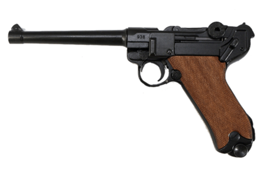 Макет пистолета Люгер Р08 с удлиненным стволом