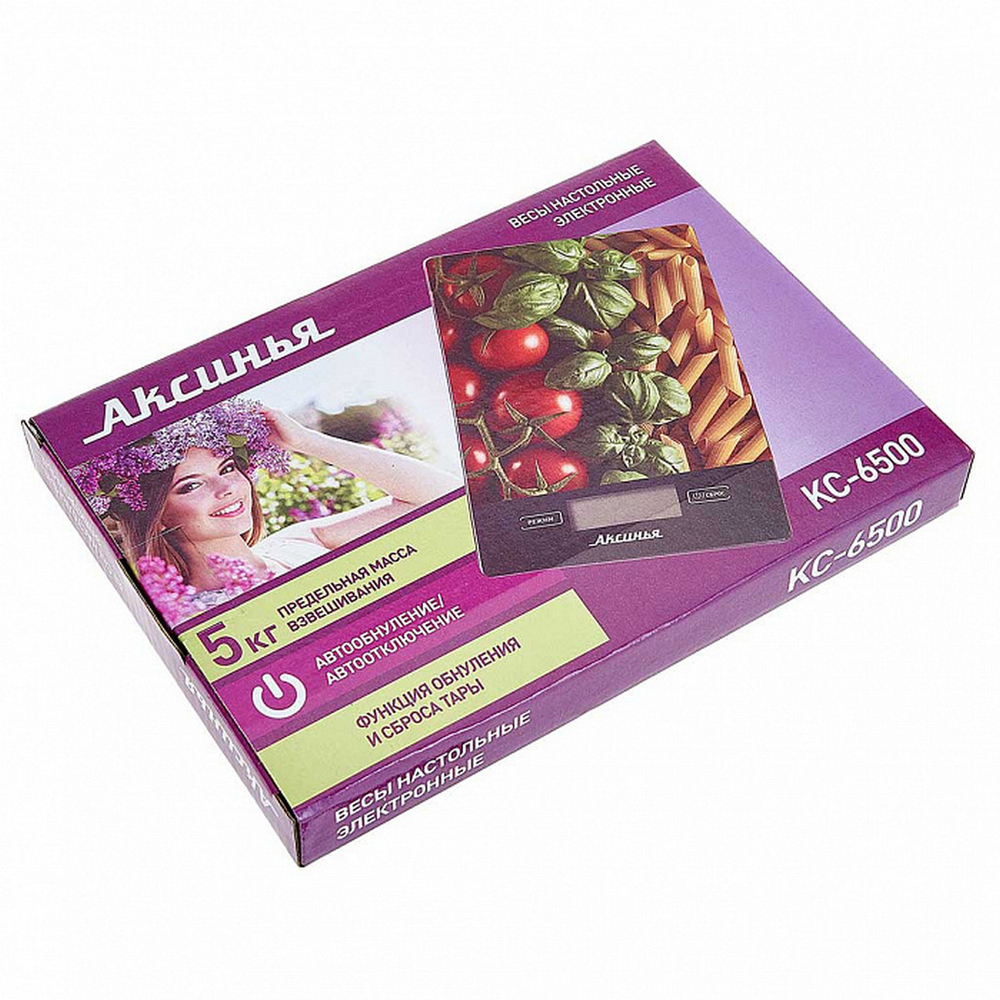 Весы кухонные АКСИНЬЯ КС-6500 "Итальянская кухня"