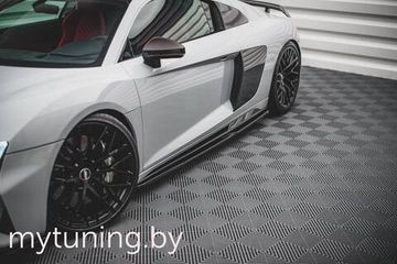 Сплиттеры накладок на пороги для AUDI R8 4S рестайлинг (18-...)