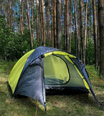 Палатка Virtey Discovery-3 (105+210)х210х130см 3чел 1200мм вес 3.5кг