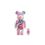Дизайнерские игрушки BE@RBRICK x qq 100%400%, 4530956592558
