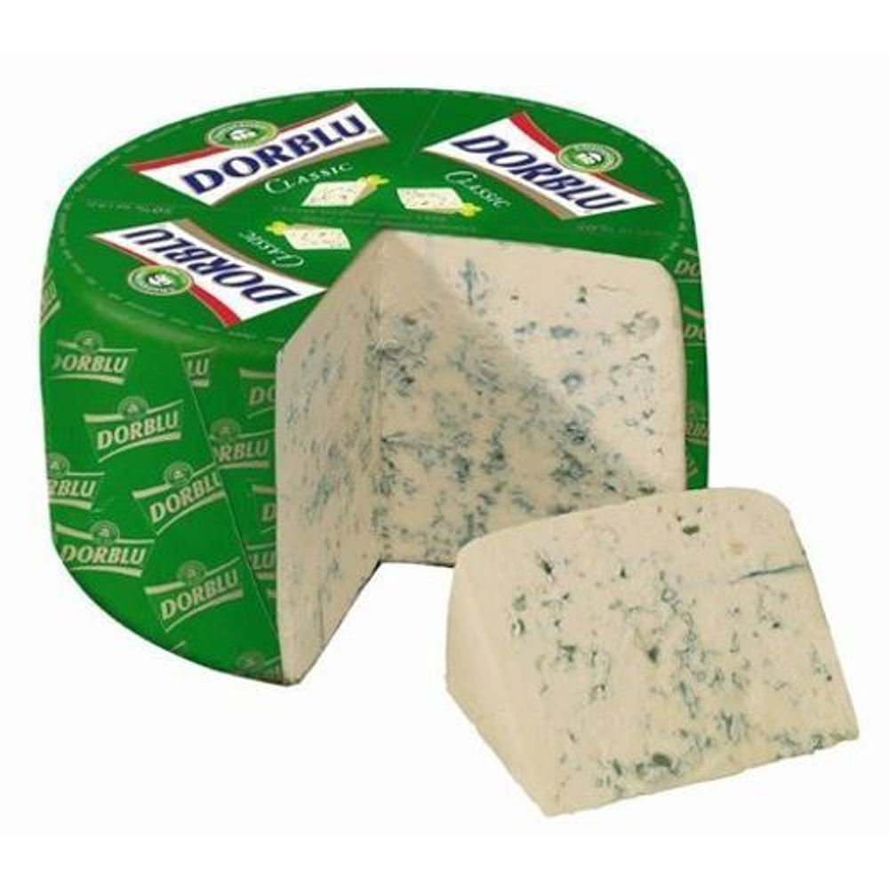 Сыр DORBLU с голубой плесенью, 50%, 1 кг (весовой товар)