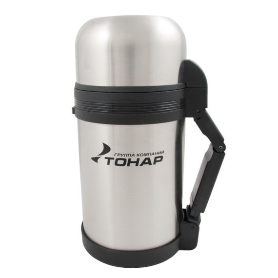 Термос TONAR 1000ML HS.TM-010 (дополн.пласт.чашка, скл.ручка, ремень)