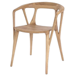Стул из массива дуба Picasso c мягким элементом (натур.кожа)