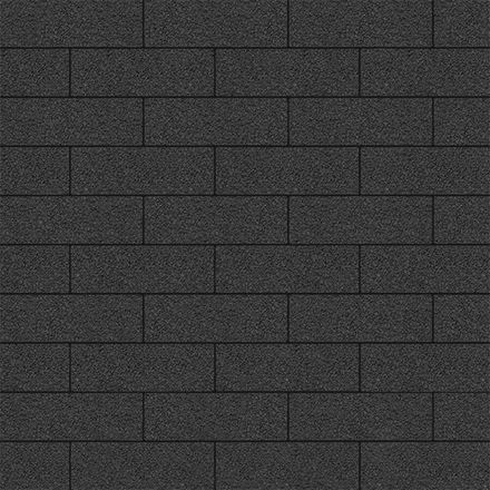 Тротуарная плитка ПРЯМОУГОЛЬНИК 300х100 мм - Гранит Черный