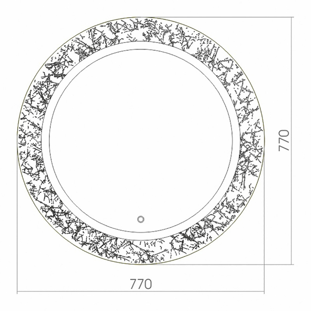 Зеркало Azario Лаго-8 77 см LED-00002395 с подсветкой