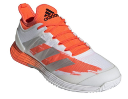 Мужские кроссовки теннисные Adidas Adizero Ubersonic 4 M - white/silver metallic/solar red
