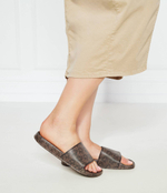 Шлепанцы GILMORE Michael Kors - коричневый(40S4GMFA1B)