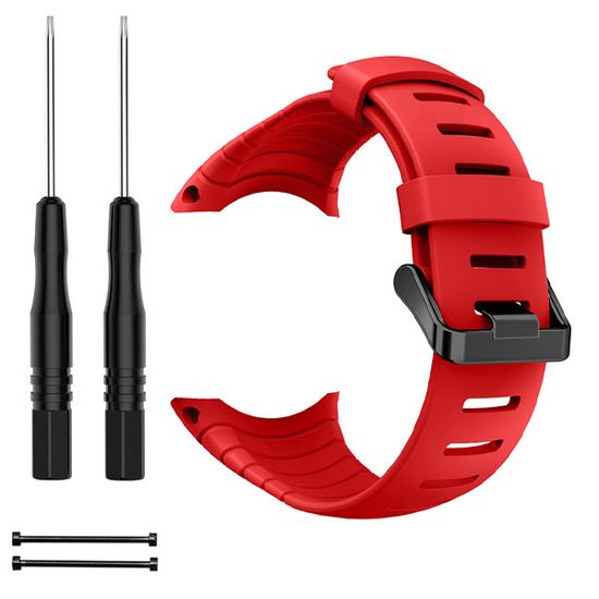 Ремешок силиконовый для Suunto Core спортивный (Красный)