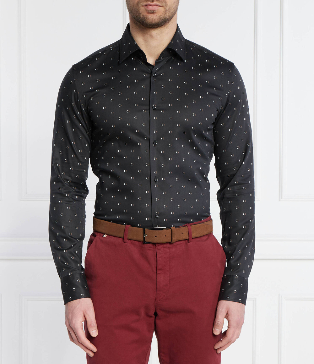 Рубашка H-HANK-kent-C1-214 BOSS BLACK - черный(50512861)