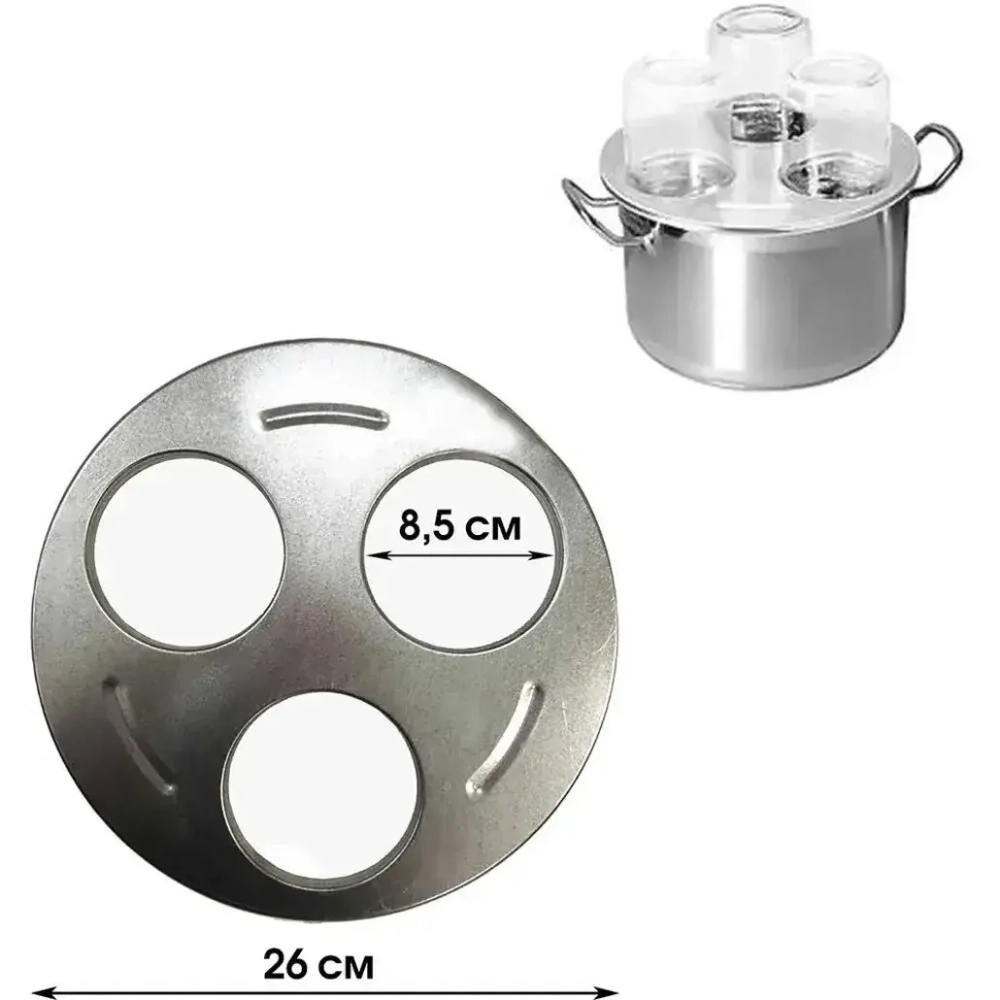 Стерилизатор для банок 3-х местный 1158