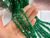 Нить бусин из тонированного кварца 7-8мм (галтовка)