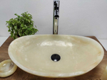 Раковина из оникса Oval Yellow OO-61099 (55*38*15)