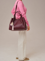 Кожаная сумка Vasilisa DBR 31210 зимняя вишня