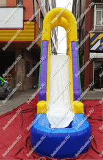 Надувная прямая водная горка с бассейном «Ультра», 9*3*5 м, герметичная