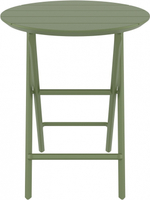 Стол пластиковый складной Siesta Contract Helen Folding Table Ø60, оливковый