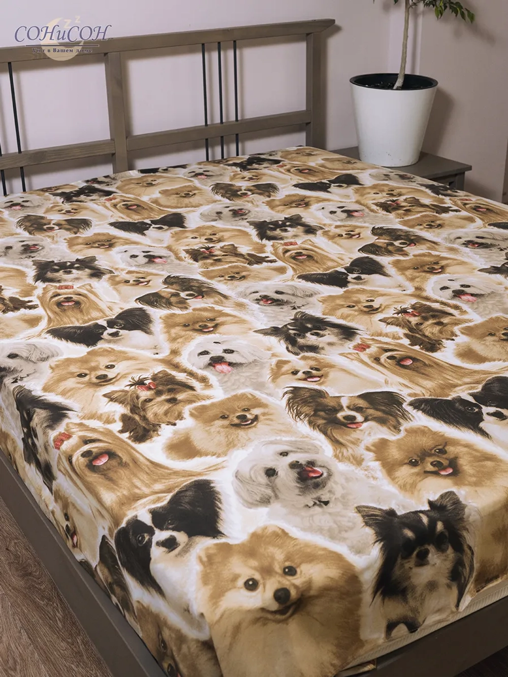 Простынь евро 240х220 см, 100% хлопок