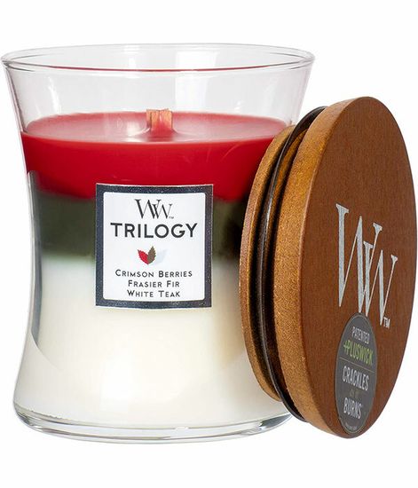 Зимняя гирлянда, ароматическая свеча, WoodWick